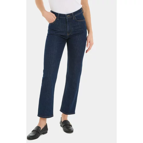 Tommy Hilfiger Jeans hlače Classic WW0WW39612 Mornarsko modra Straight Fit