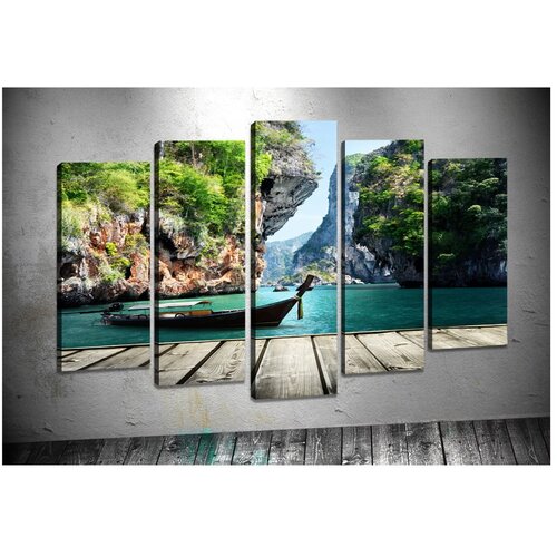 Tablo Center set od 5 slika rock Slike