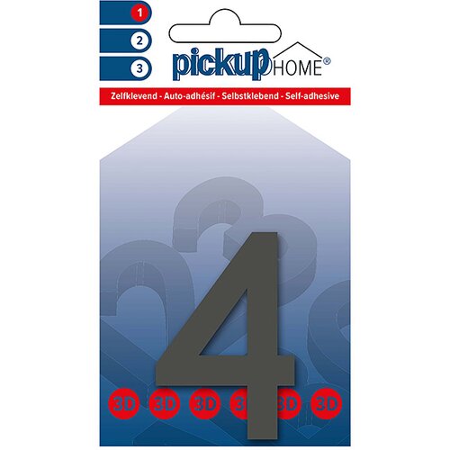 Rio Številka Pickup 3D Home Rio (Motiv: 4, višina: 6 cm, sive barve) Cene