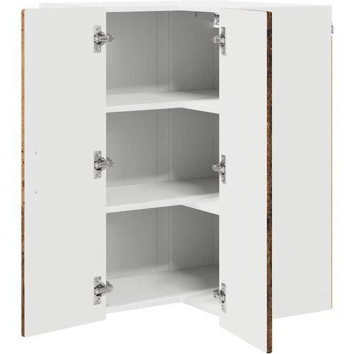  Zidni kutni ormar Staro drvo 57 x 57 x 80 cm Konstruirano drvo Slike