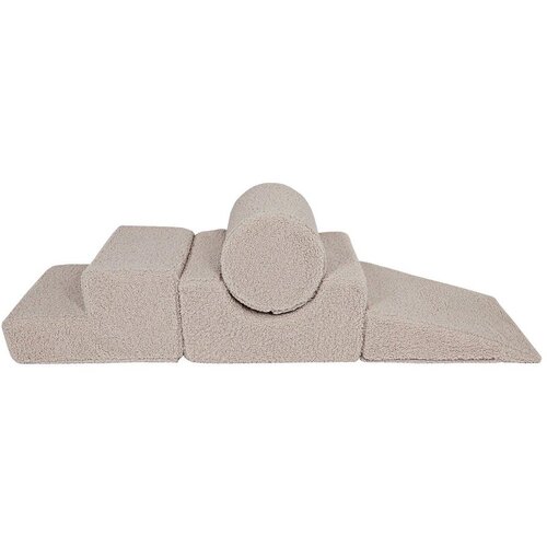 MeowBaby Siva tkanina pena igri&amp;scaron;če 45x170x30 cm Montessori - Slike