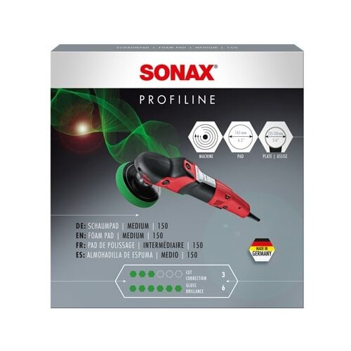  Sundjer za poliranje Medium 150 SONAX - 498541 Slike