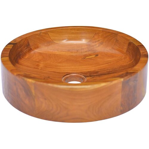  Umivaonik od masivne tikovine &amp;Phi; 40 x 10 cm Slike