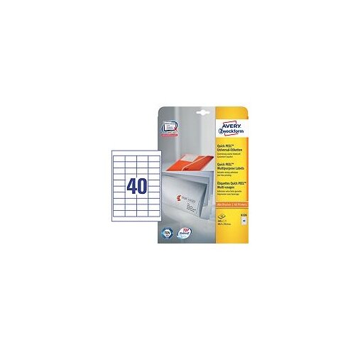 Avery Zweckform Univerzalne etikete 48,5 x 25,4 mm, 10/1 Slike