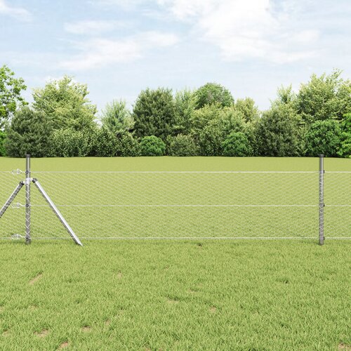 vidaXL ograja hexagon 0.8x100 m pocinkano jeklo Cene
