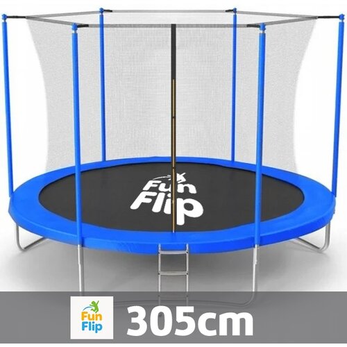 Fun Flip Trambolina 305cm sa unutrašnjom sigurnosnom mrežom - 150 kg nosivosti ( FF-305-BL-IN ) Cene