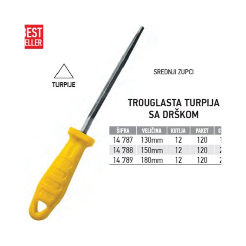 Ff Group trouglasta turpija sa dr&amp;scaron;kom 7&amp;quot; Slike