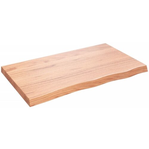 vidaXL Polica svjetlosmeđa 100x60x6 cm od obrađene hrastovine Cijene