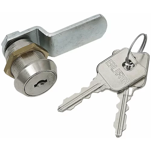  Cilindrična ključavnica za garderobne omare, z 2 ključema, jeklo