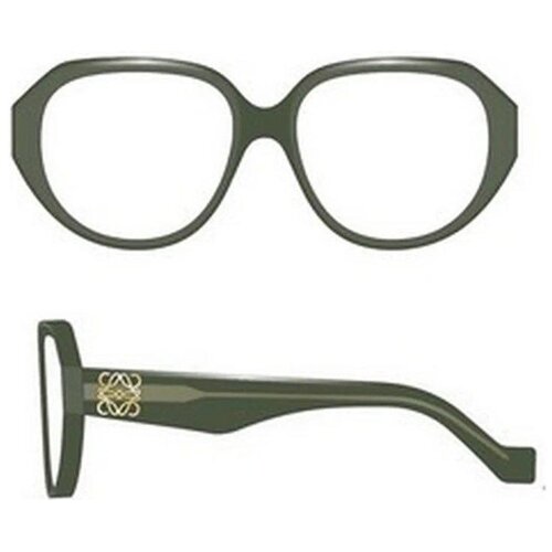 Loewe Anagram Anagram Green Cat Eye Eyeglasses - ONE SIZE (54) Slike