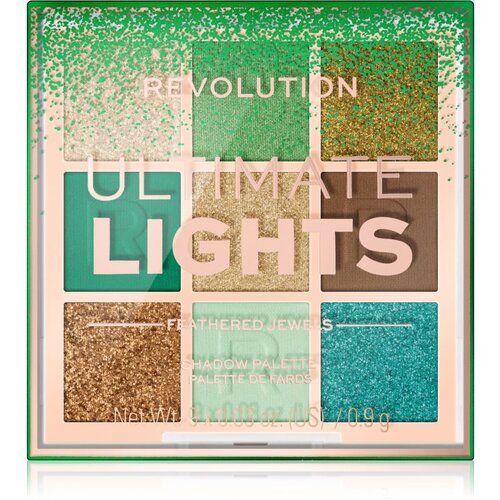 Makeup Revolution Ultimate Lights paleta sjenila za oči nijansa Jewels 8,1 g Slike