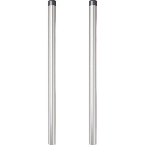 VidaXL Ograde 2 pcs Srebrno 50 cm Čelik s pra&amp;scaron;kastim premazom Slike