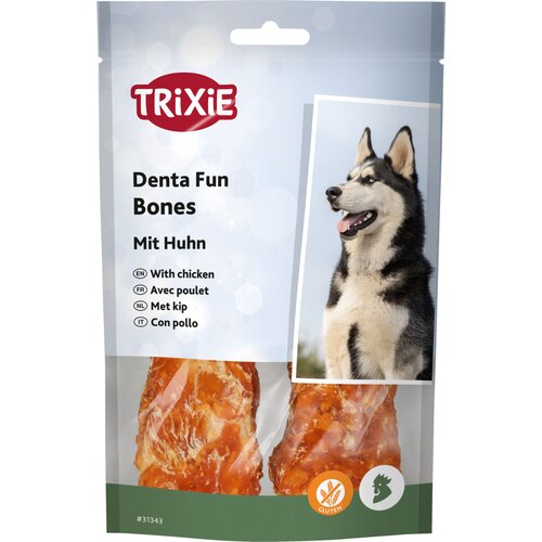 Trixie poslastica za pse Dentafun Bones s piletinom 11 cm, 2x60 g Cijene
