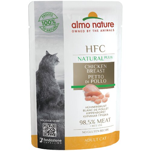  Varčno pakiranje Almo Nature HFC Natural Plus 24 x 55 g - Pi&scaron;čančje prsi Cijene