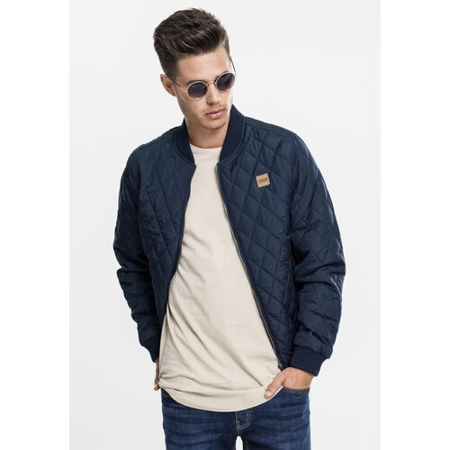 Urban Classics Diamond Quilt Nylon Jacket navy Slike
