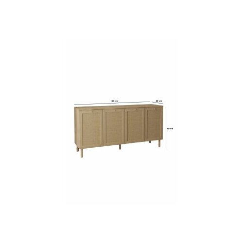 Hanah home Commode Baru, 160 x 80 x 42 cm, bež Slike