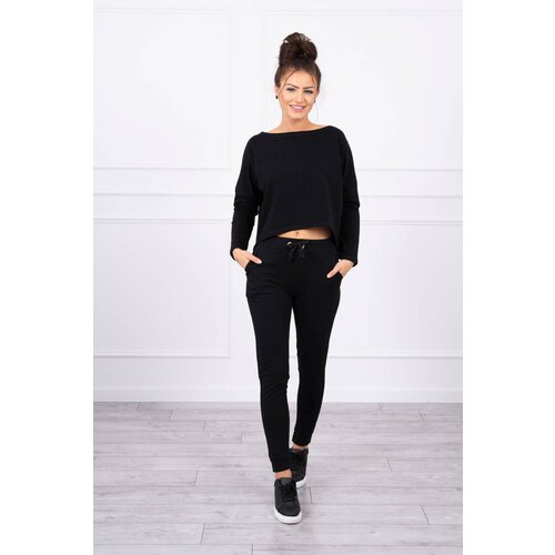 Kesi Set with an oversized blouse in black Slike
