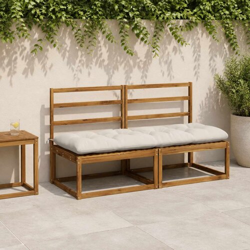  Jastučić za klupu VIANEN 100% poliester Bijela 180 x 60 x 12 cm Slike