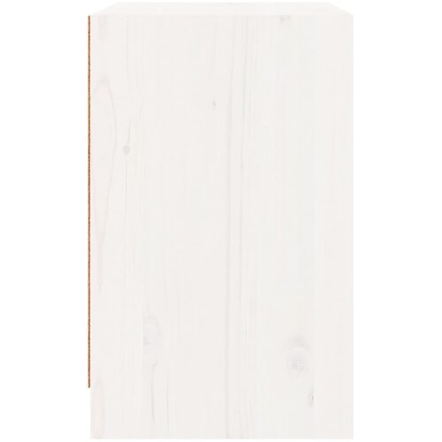  Noćni ormarići 2 kom bijeli 40 x 31 x 50 cm od masivne borovine Slike