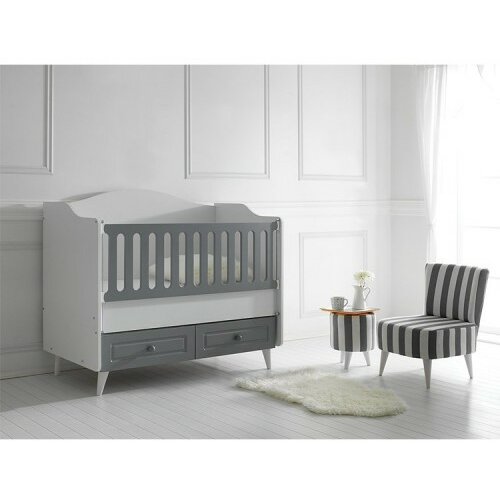 Lorelli Bertoni krevetac za bebe siena 120X60 cm sivi Slike