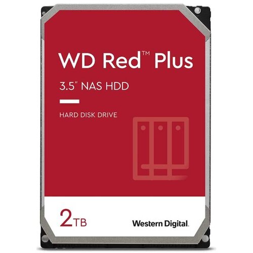 Western Digital Hard disk 2TB 3.5 SATA III 128MB WD20EFZX Red Plus Cene