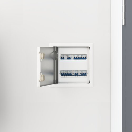 VidaXL Pristupna ploča 2 pcs Bijelo 20 x 20 cm Čelik Slike