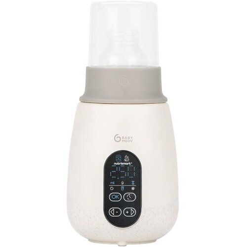 Babymoov NutriSmart+ 5u1 pametni grijač i sterilizator bočica i hrane za bebe - Mineral Beige Slike