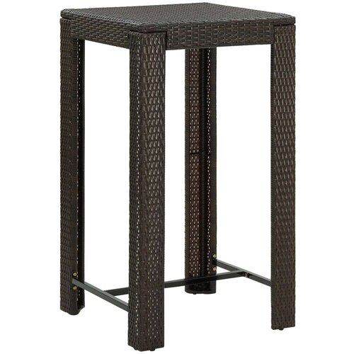  Vrtni barski stol smeđi 60 5 x 60 5 x 110 5 cm od poliratana Cijene