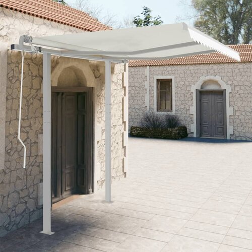 vidaXL Set stupa za tendu bijeli 300 x 245 cm željezo Cijene