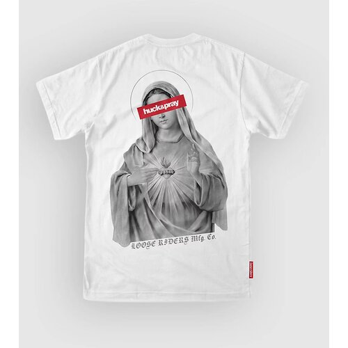 Loose Riders Huck&amp;amp;Pray Maria Tech Tee white Slike