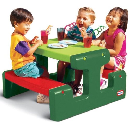 Little Tikes dječji piknik stol, zeleni Slike