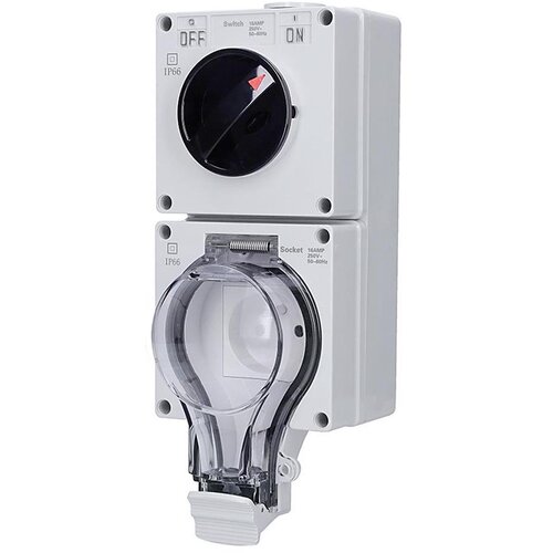solight 5B351 - Utičnica za vlažne uslove sa prekidačem 230V/16A IP66 Cene