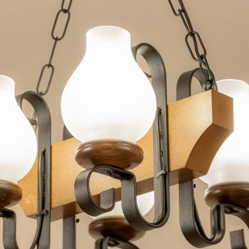  Brilagi - Luster na lancu QUEEN 4xE14/40W/230V buk/orah Slike