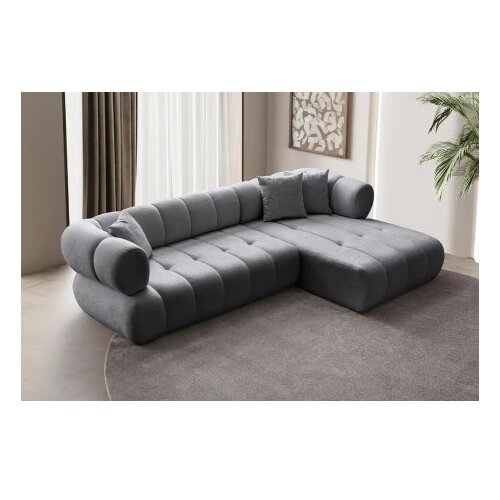 Atelier Del Sofa ugaona garnitura petra right dark grey Slike