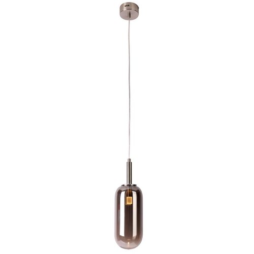 Candellux Antracitno siva LED viseća svjetiljka sa staklenim sjenilom &amp;oslash; 13 cm Fiuggi &amp;ndash; Slike