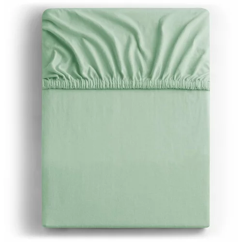 DecoKing Svijetlo zelena plahta s gumom od jeseya 90x200 cm Amber –