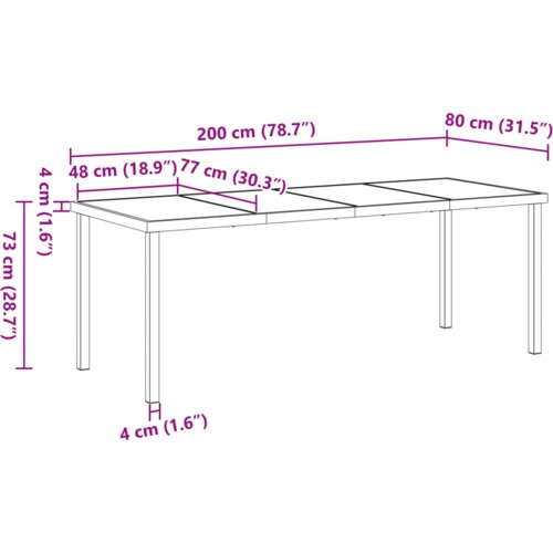 vidaXL 9-delna vrtnarska jedilna garnitura z blazinami Bež poli rattan, vrtnarska miza črna 200x80x73 cm kaljeno steklo Cene
