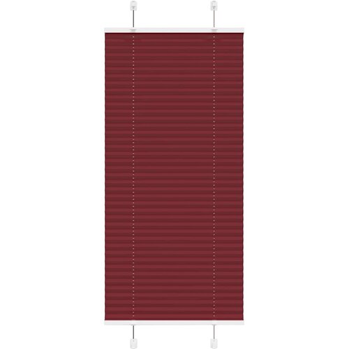 Plisirana zavjesa Bordo crvena 65x150 cm Širina tkanine 64,4 cm Poliester Cene