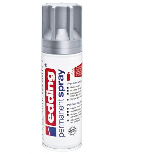 Boja AKRILNA U SPREJU 200ML PERMANENTNA EDDING 5200923 MAT SREBRNA Cene