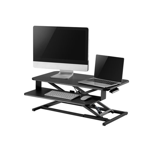 Home Vi&amp;scaron;enamjensko radno postolje, MDF / čelik - SST 02, Crno Slike