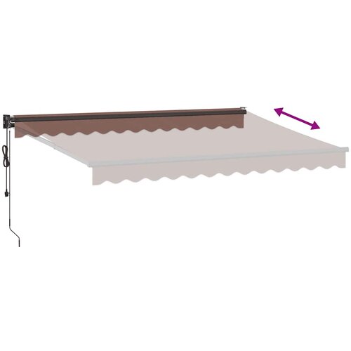 Tenda na automatsko uvlačenje smeđa 350 x 250 cm Slike