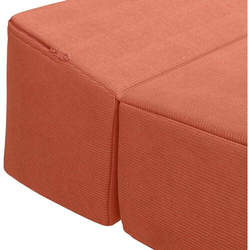 SOFA na razvlačenje Crvena narančasta 200 x 70 x 15 cm Slike
