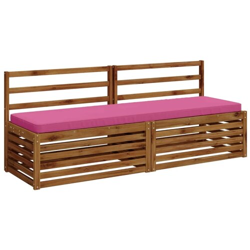  Jastučići za klupe - 2 dijela VUGHT 2 kom. 100% poliester - Roza (poliester) 170 x 50 cm 2 Slike