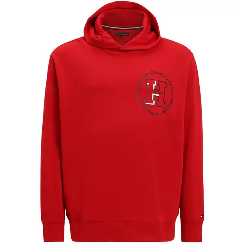 Tommy Hilfiger Big & Tall Sweater majica crvena / crna / bijela