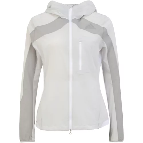 ADIDAS SPORTSWEAR Športna jakna 'Marathon' siva / svetlo siva / bela