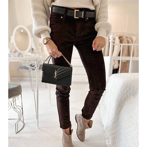 Gemre Brown fabric trousers Lauzier Cijene