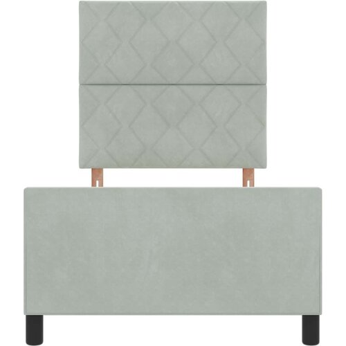 VidaXL Krevet Svjetlosiva 90x190 cm Bar&amp;scaron;un Slike