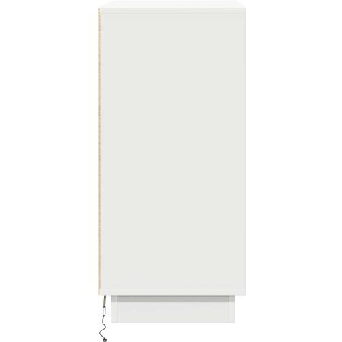  LED noćni ormarić bijele boje - 71x34.5x75 cm od konstruiranog drva Slike