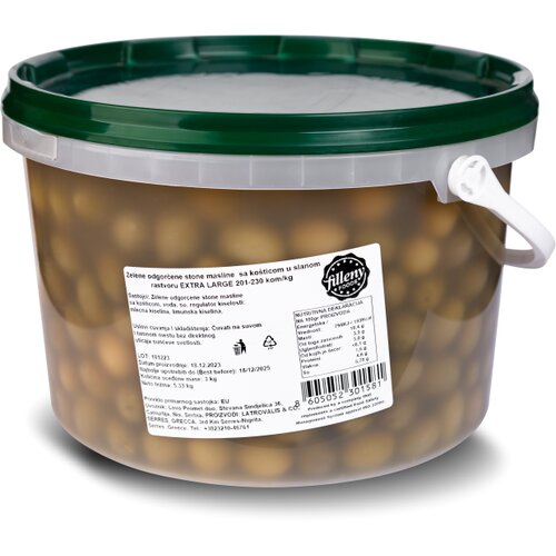 FILLENY FOODS Masline zelene sa ko&scaron;ticom, 3kg Cene