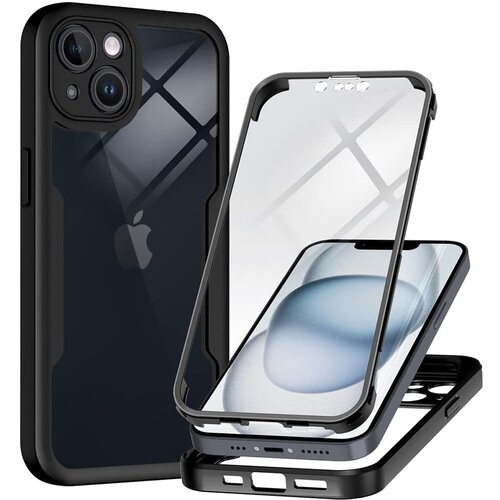 Techsuit ColorVerse 360 Series obostrana za&scaron;titna maska za iPhone 14 &ndash; crna Cijene